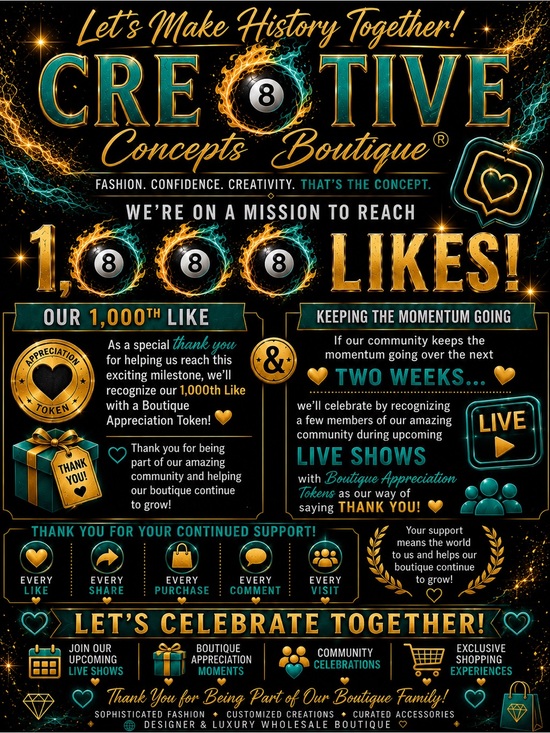 Cre8tive Concepts Boutique Handbags - 🎱 MAIN LIVE Notification~~>Cre8tive Concepts Boutique Share Show